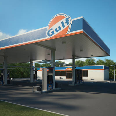 Gulf Gas Station for Sale in Woodstock