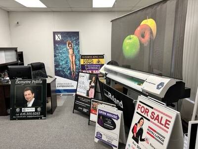 Well Established and Busy Sign Print Business for Sale in Markham
