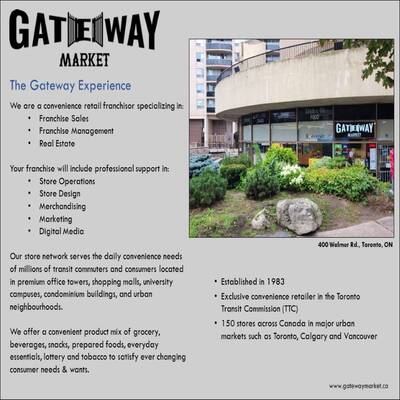 Gateway Market Convenience Store Franchise Opportunities - IMMEDIATE OCCUPANCY!!