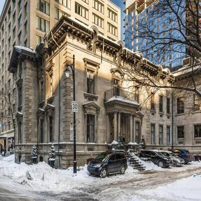 Magnificent Grey Stone Building for Sale or Lease in Downtown Montreal