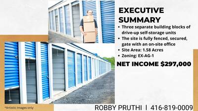 Well-maintained self-storage with 155 Unit in high traffic area