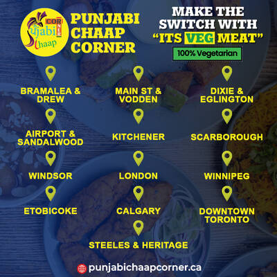 New Punjabi Chaap Indian Restaurant Franchise Opportunity in Markham, ON