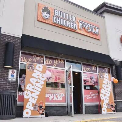 New Butter Chicken Roti Indian Restaurant Franchise Opportunity in Waterloo, ON