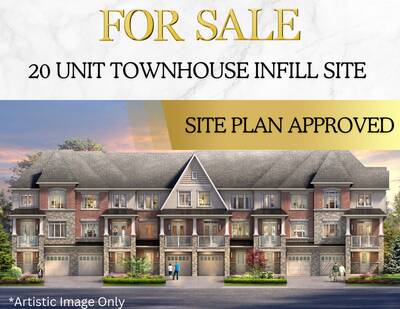 20 Unit Townhouse Infill Site with all necessary approvals in place and shovel-ready.