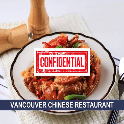 Well-established Chinese Restaurant for sale（Confidential）