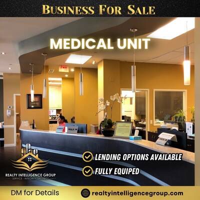 Medical Unit For Sale (Lending Options Available)